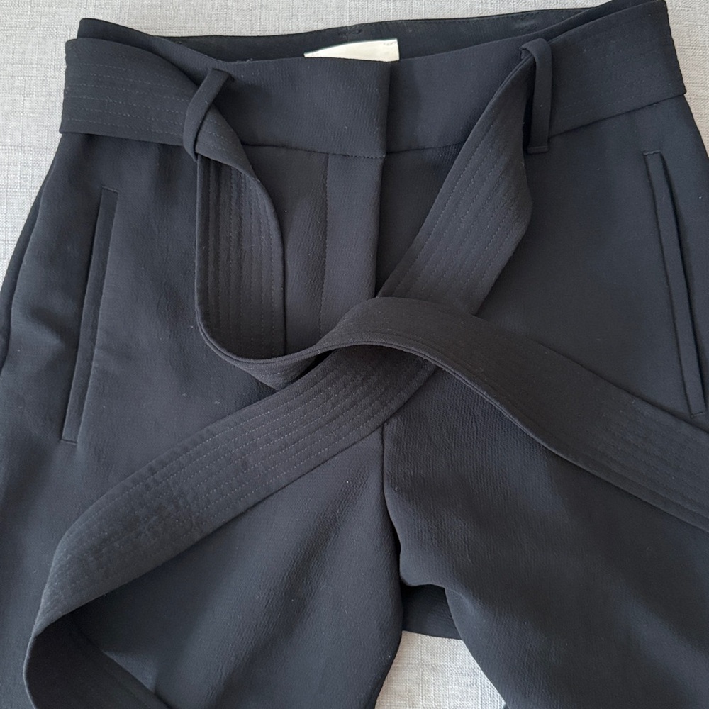 Wilfred size 4 Aritzia Black Tie-Waist Pants NWOT